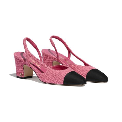 pink and black chanel shoes|Chanel heels price.